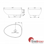Раковина Devit Ovale 1514136 тонкостінна