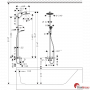 Душова система Hansgrohe Crometta 27320000 Showerpipe