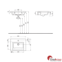 Раковина Kolo Twins L51960000 60 см, з тонким бортом