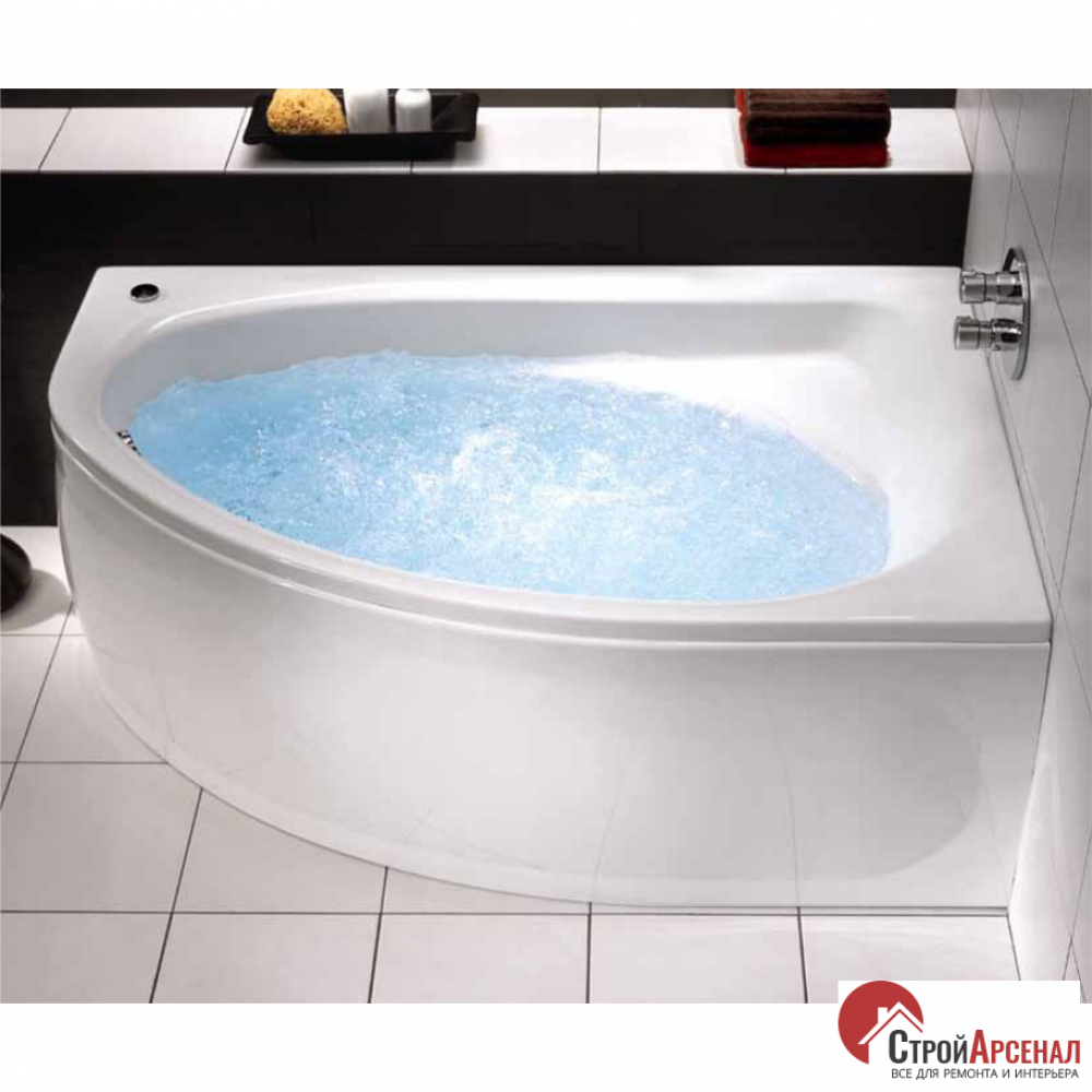 Акрилова ванна Kolo Spring XWA307000G асиметрична 170х100 права в комплекті з сифоном Geberit 150.520.21.1 + ніжки SN7