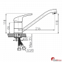 Змішувач для кухні FERRO Freya BFR4S