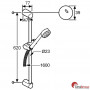 Душевой комплект Kludi Zenta 606300500