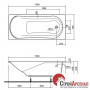 Акрилова ванна Kolo Comfort XWP3070/XWP0270 170х75