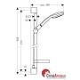 Душовий комплект Hansgrohe Croma 27774000
