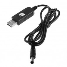 Кабель живлення USB - DC з перетворювачем 5v - 12v для wi-fi роутерів