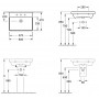 Умивальник VILLEROY & BOCH AVENTO 60*47 см