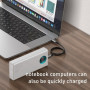 Павербанк Baseus Power Bank 30000mah 65W 6A акумулятор зовнішній з технологією QC3.0 PD3.0 + кабель Baseus Xiaobai series Type-C to Type-C 100W 20V White