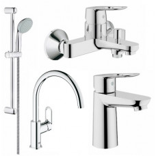 Набор смесителей для ванны+кухня GROHE BauLoop 123225K