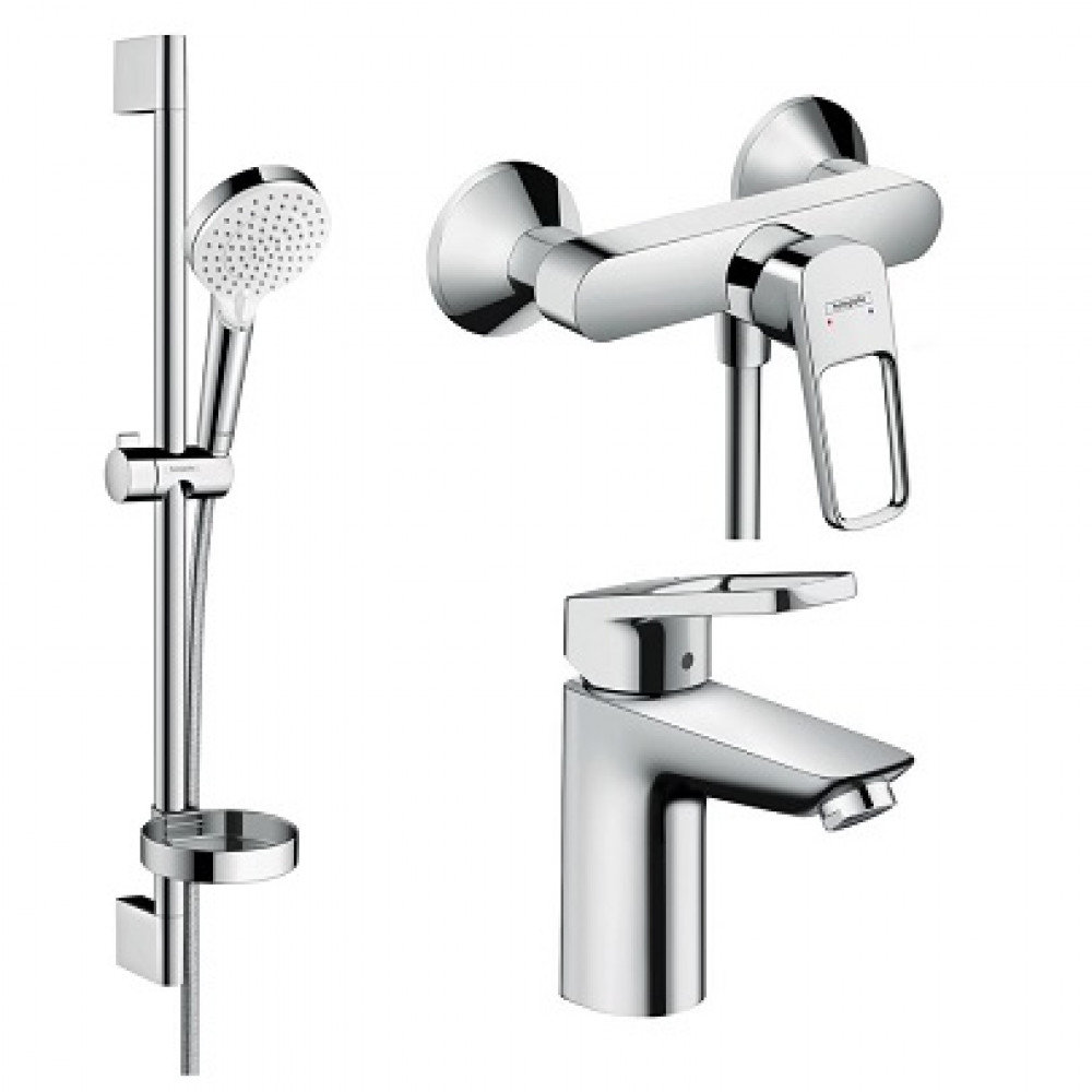 Набір змішувачів для душу, умивальник HANSGROHE Logis Loop 1072019