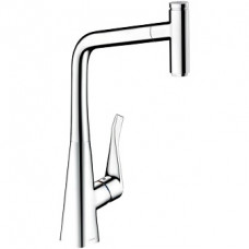 Змішувач для кухні з висувним виливом HANSGROHE Metris Select 14884000