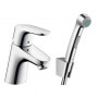Змішувач для раковини з гігієнічною лійкою HANSGROHE Focus 31926000