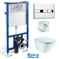 Комплект інсталяція Roca Pro 8900900 комплект з унітазом Roca Gap Clean Rim 34647L