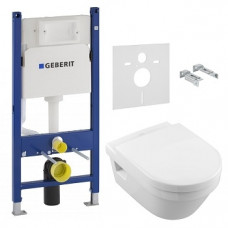 Комплект: ARCHITECTURA унітаз 5684HR01 з сидінням, Geberit Duofix