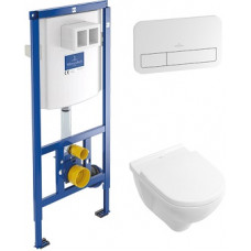 Комплект: підвісний унітаз з інсталяцією VILLEROY BOCH O.NOVO 5660D301
