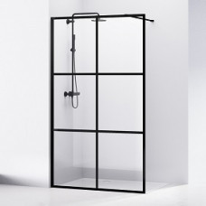 Душова стінка VOLLE Walk-In Malla Negra 1200*2000*8 мм