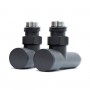 Кран угловой для полотенцесушителей Raftec 1/2"х1/2" удлиненный, чёрный, 2шт. Кран угловой для полотенцесушителей Raftec 1/2"х1/2" удлиненный, чёрный, 2шт.