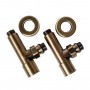 Кран угловой для полотенцесушителей Raftec 1/2"х1/2" удлиненный, бронза, 2шт. Кран угловой для полотенцесушителей Raftec 1/2"х1/2" удлиненный, бронза, 2шт.