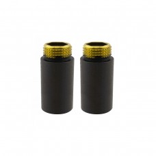 Удлинитель ВЗ (M22" x 1/2") 40 mm, черный структурный (2 шт)