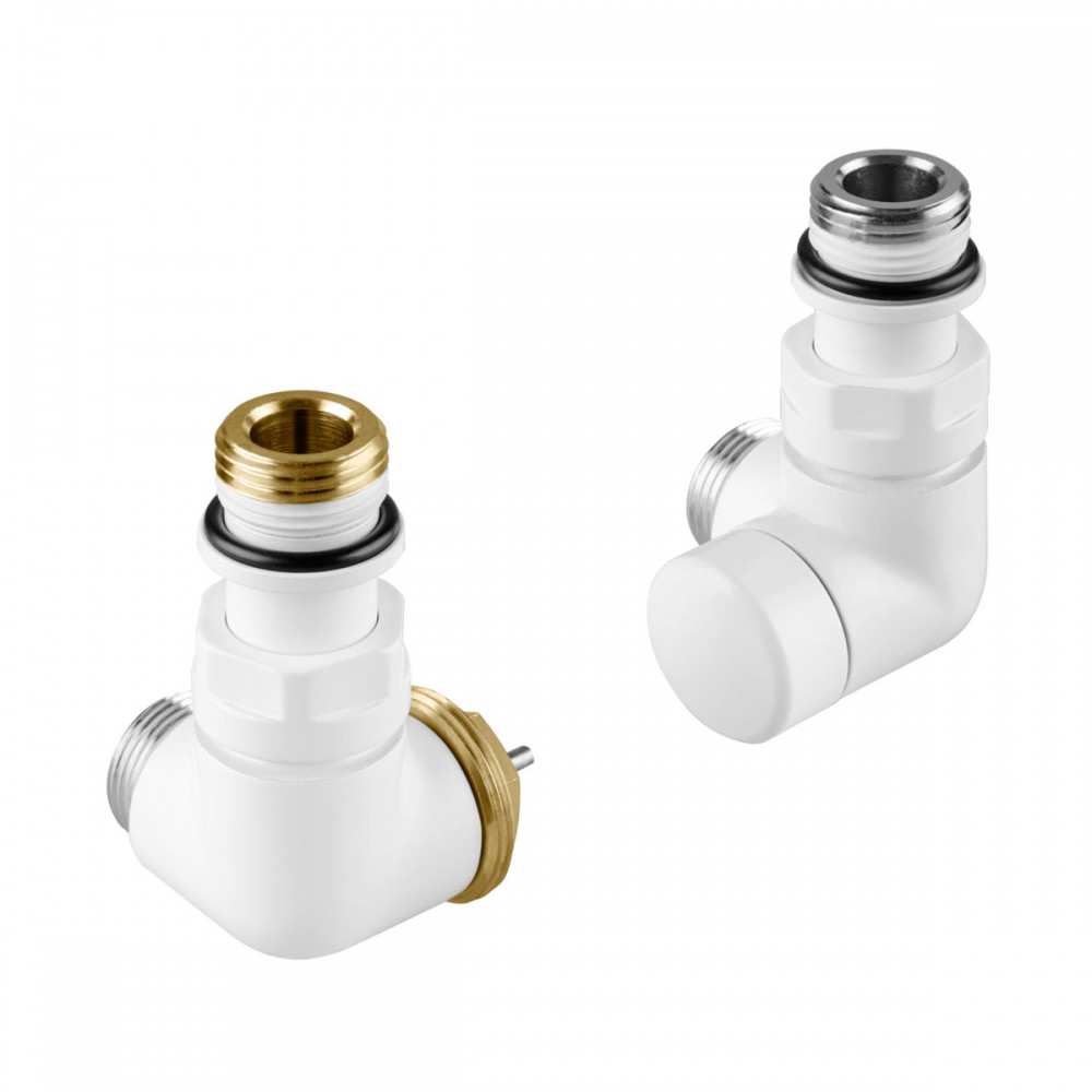 Комплект вентилів термостатичний Vario Term VISION 3-х осьовий, лівий, білий