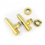 Кран угловой для полотенцесушителей Raftec 1/2"х1/2" удлиненный, золото, 2шт. Кран угловой для полотенцесушителей Raftec 1/2"х1/2" удлиненный, золото, 2шт.