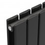 Вертикальный радиатор Largo Double 456х1800-6, anticor, черный муар Вертикальный радиатор Largo Double 456х1800-6, anticor, черный муар