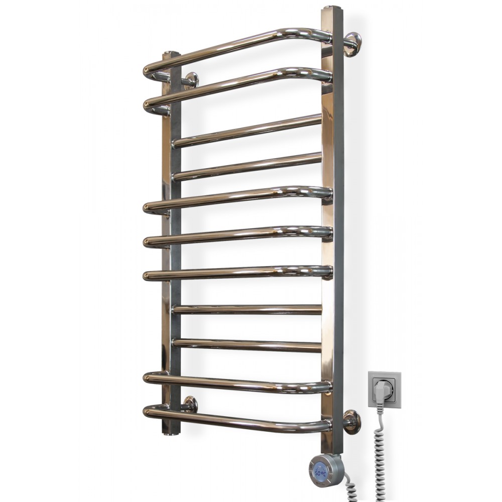 Электрический полотенцесушитель Грандис 480х800 с тэном Sigma 300 Вт