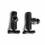 Кран угловой для полотенцесушителей Raftec Premium 1/2x1/2, черный муар, 2шт.
