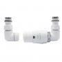 Комплект вентилів термостатичний Vario Term VISION 3-х осьовий, правий, білий