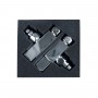 Кран угловой для полотенцесушителей Raftec Quadro 1/2x1/2 Chrome,2шт.
