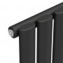 Вертикальный радиатор Ellipse 480х1800-8, anticor, черный муар