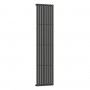 Вертикальный радиатор Ellipse 480х1800-8, anticor, черный муар