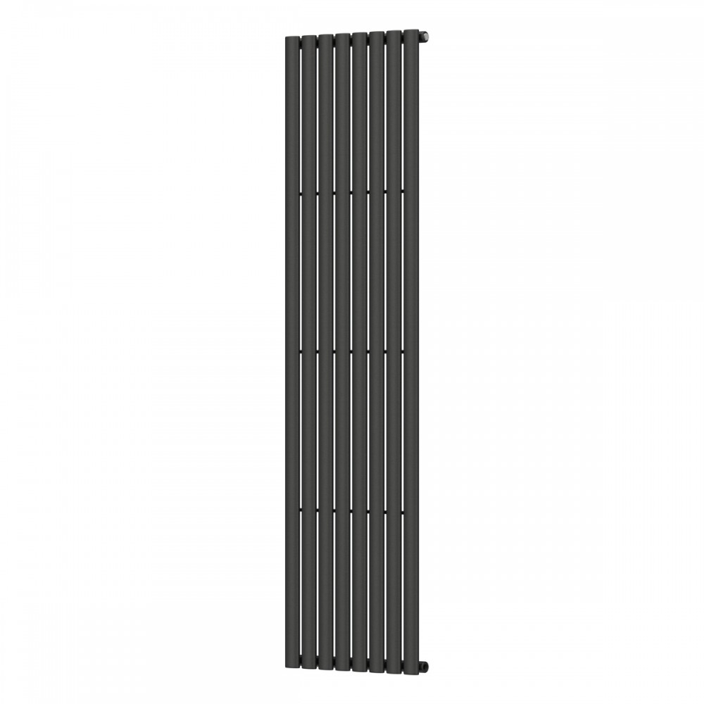Вертикальный радиатор Ellipse 480х1800-8, anticor, черный муар