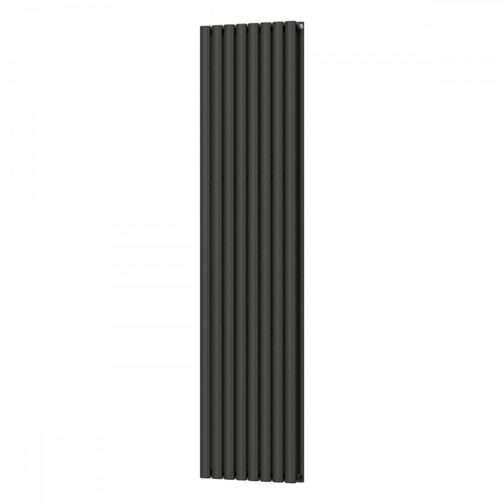 Вертикальный радиатор Ellipse Double 480х1800-8, anticor, черный муар