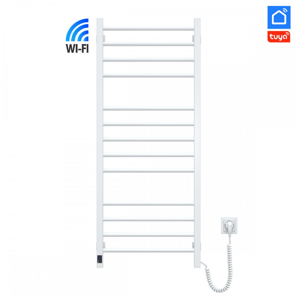 Полотенцесушитель Navin Классик Квадро 500х1200 Sensor с Wi-Fi, правый, белый
