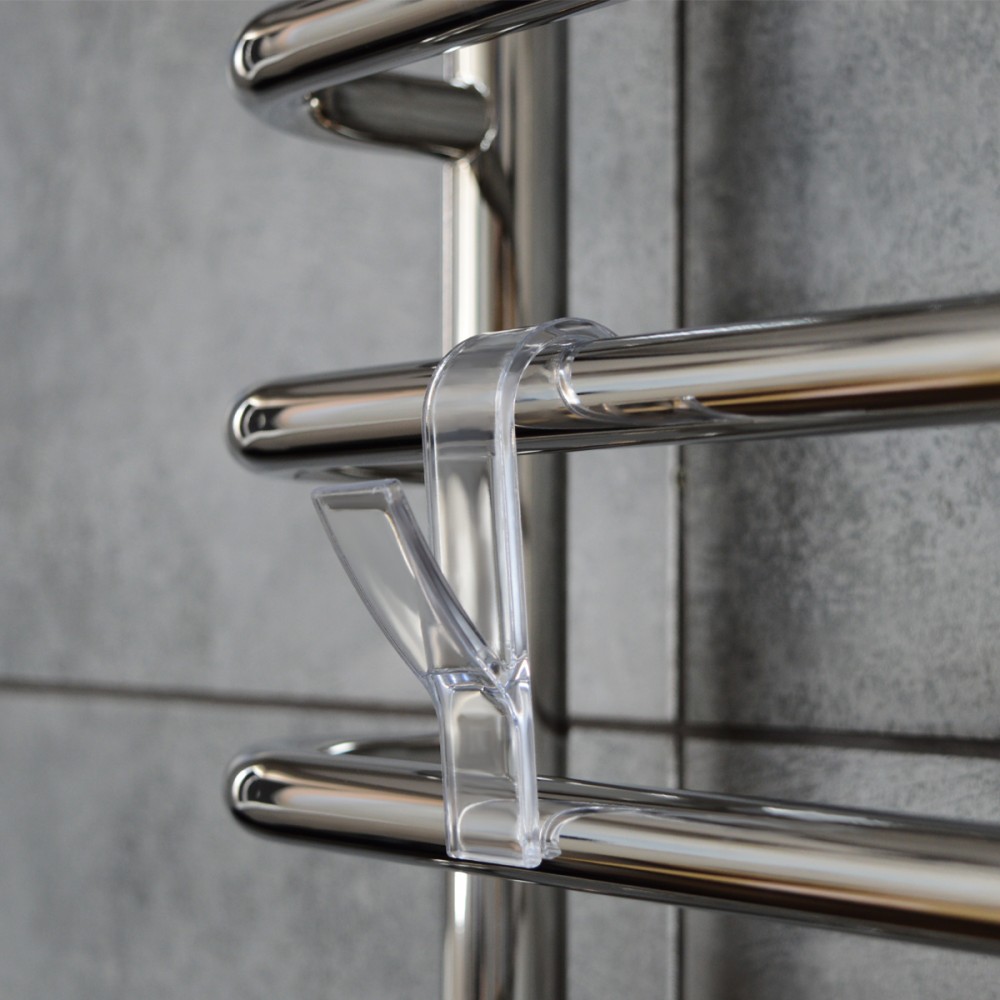 Крючок для полотенцесушителя прозрачный