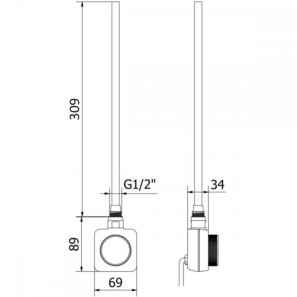ТЕН для рушникосушарки NAVIN Accorto 300W білий з WIFI
