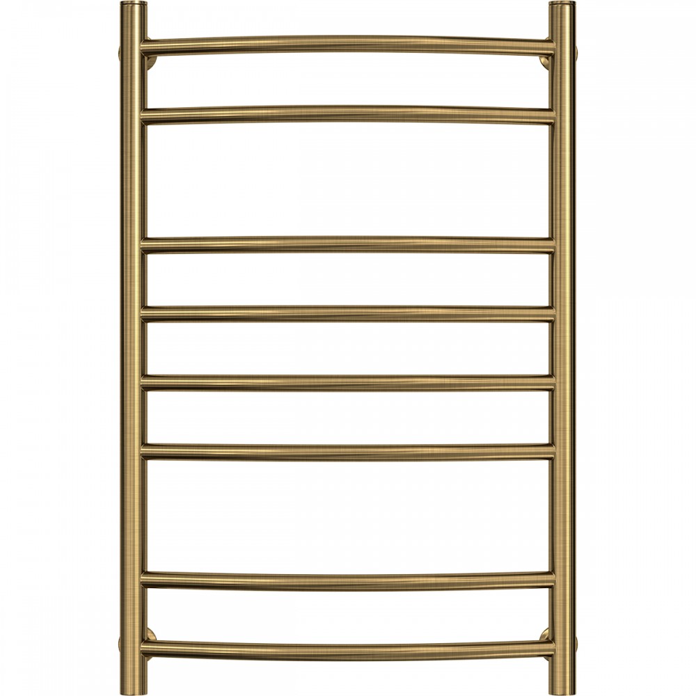 Водяной нержавеющий полотенцесушитель Камелия 500х800 бронза