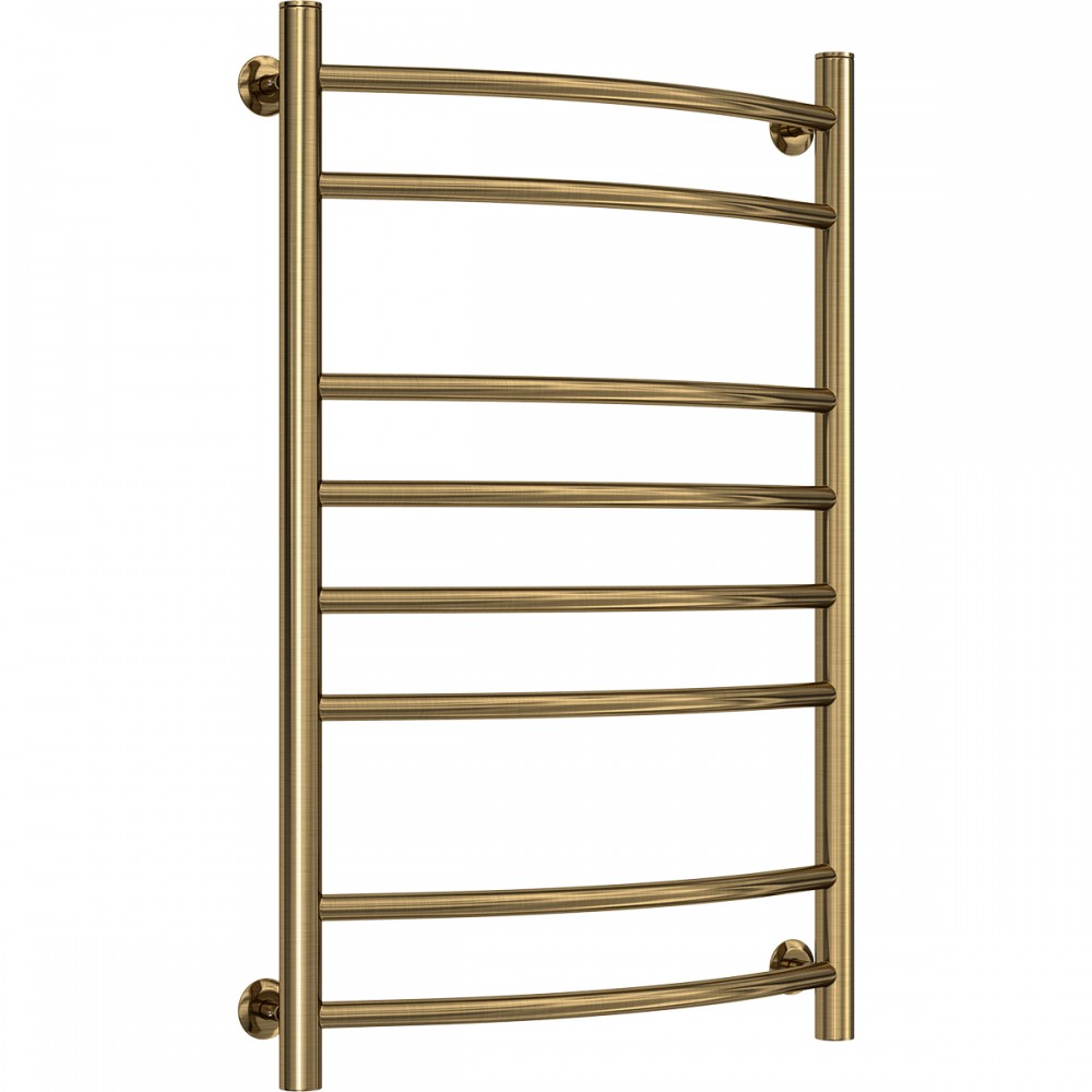 Водяной нержавеющий полотенцесушитель Камелия 500х800 бронза