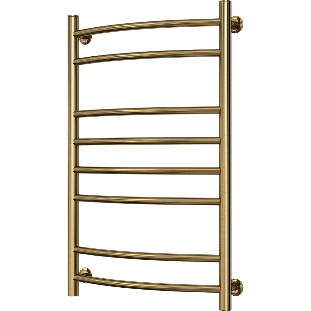 Водяной нержавеющий полотенцесушитель Камелия 500х800 бронза