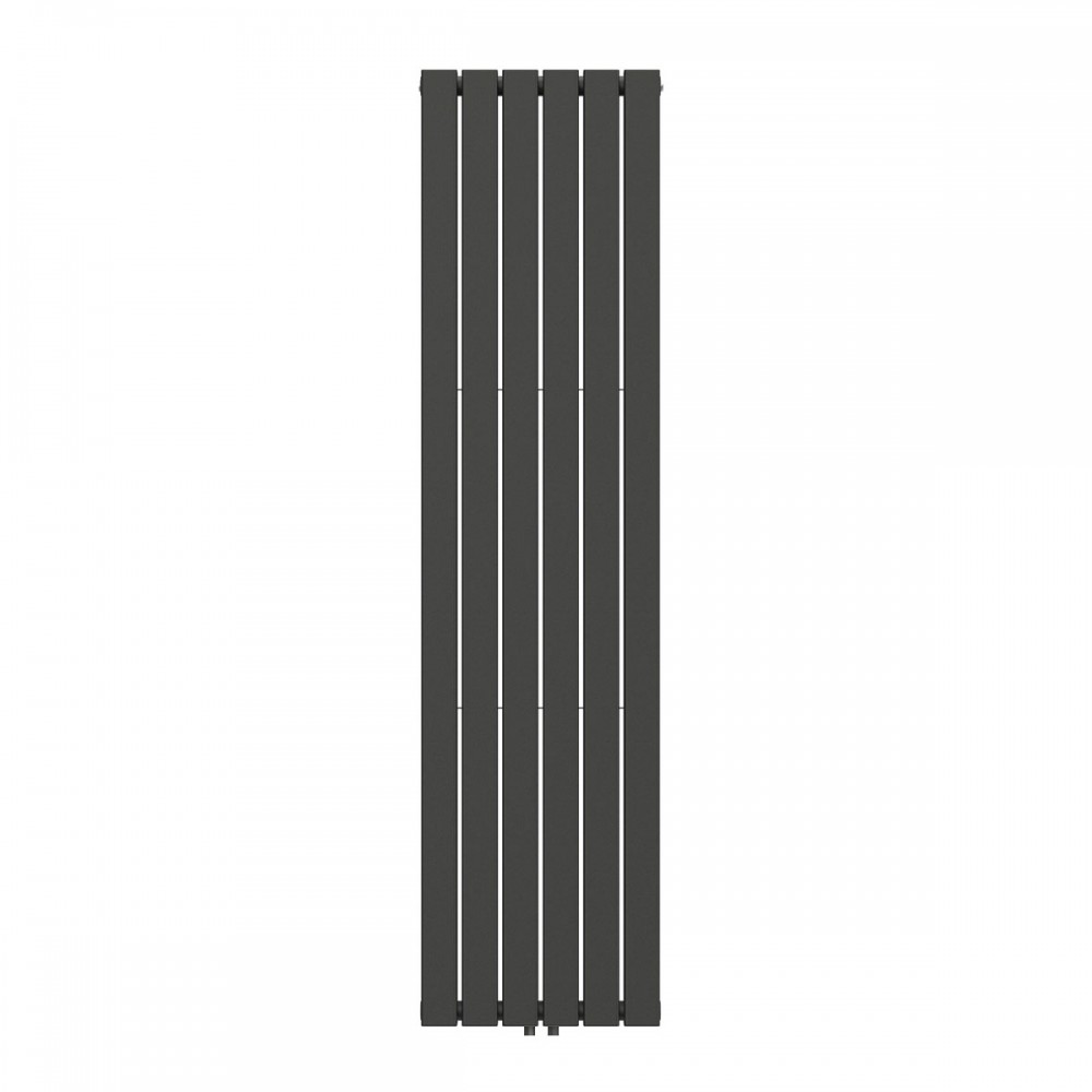 Вертикальний радіатор Largo double 456*1800-6 (50мм), anticor, чорний муар