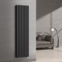 Вертикальный радиатор Ellipse Double 480х1800-8, anticor, черный муар Вертикальный радиатор Ellipse Double 480х1800-8, anticor, черный муар