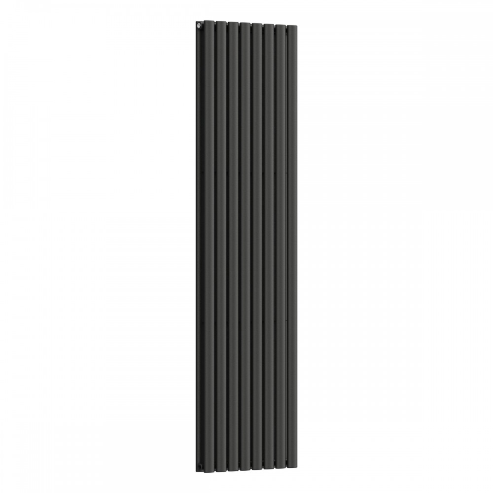 Вертикальный радиатор Ellipse Double 480х1800-8, anticor, черный муар