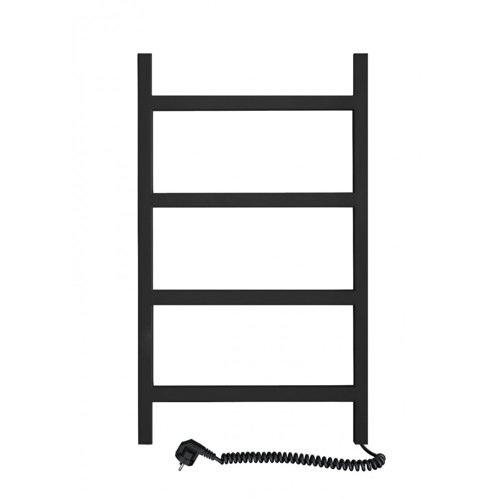 Рушникосушка Nordic 500х800 нержавіюча сталь, права, чорний муар, з кнопкою