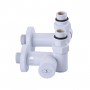 Кран угловой под ТЭН Solomon 1/2"х1/2" белый, 2шт