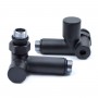 Кран угловой под ТЭН 1/2"х1/2" (чёрного цвета) 2шт.