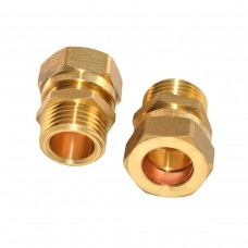 Соединитель зажимной адаптер ЗР 1/2хCU 15*1 (2шт)