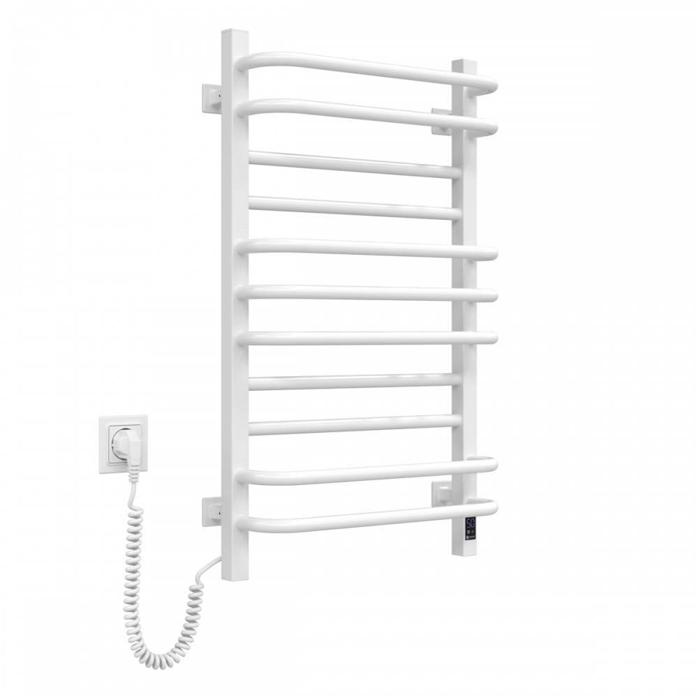 Полотенцесушитель  Грандис 480х800 Sensor левый с таймером, белый