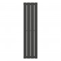 Вертикальный радиатор Largo 300х1200-4, anticor, черный муар