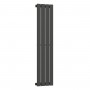 Вертикальный радиатор Largo 300х1200-4, anticor, черный муар
