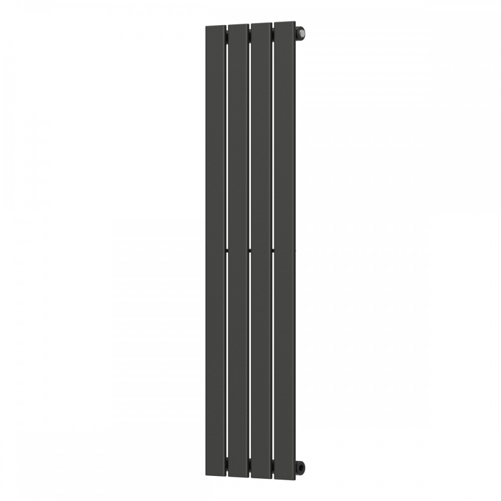 Вертикальный радиатор Largo 300х1200-4, anticor, черный муар